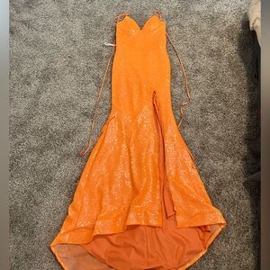Brand New Orange Prom Dress